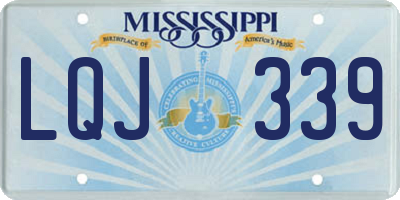 MS license plate LQJ339