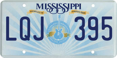 MS license plate LQJ395