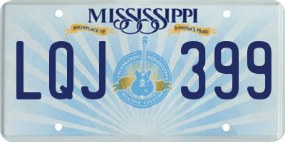 MS license plate LQJ399