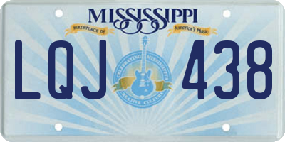 MS license plate LQJ438