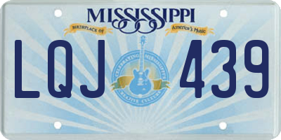 MS license plate LQJ439