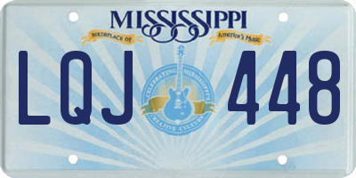 MS license plate LQJ448