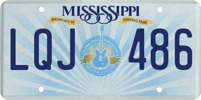 MS license plate LQJ486