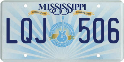 MS license plate LQJ506