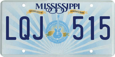 MS license plate LQJ515