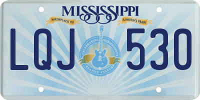 MS license plate LQJ530
