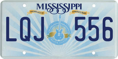 MS license plate LQJ556