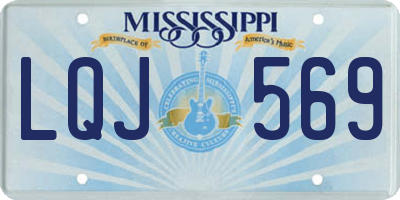 MS license plate LQJ569