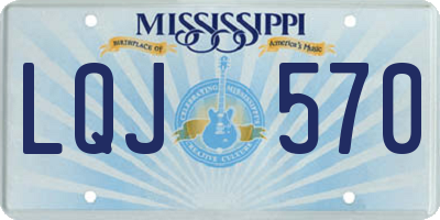 MS license plate LQJ570