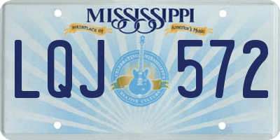MS license plate LQJ572
