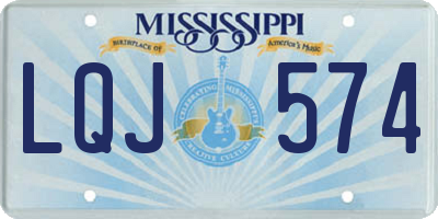 MS license plate LQJ574