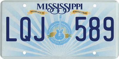 MS license plate LQJ589