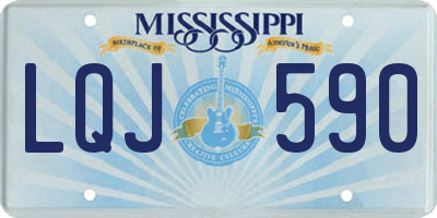 MS license plate LQJ590