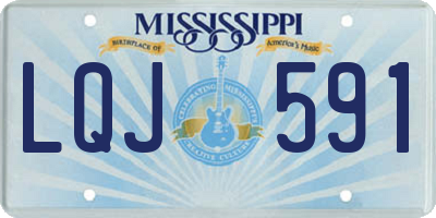 MS license plate LQJ591