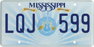 MS license plate LQJ599