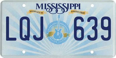 MS license plate LQJ639