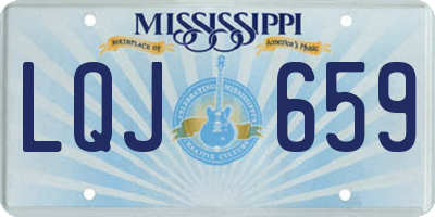 MS license plate LQJ659