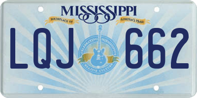 MS license plate LQJ662