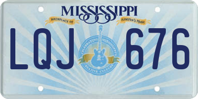 MS license plate LQJ676