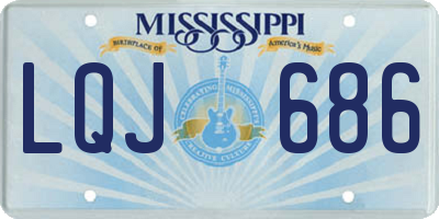 MS license plate LQJ686