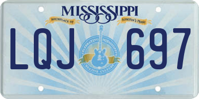 MS license plate LQJ697