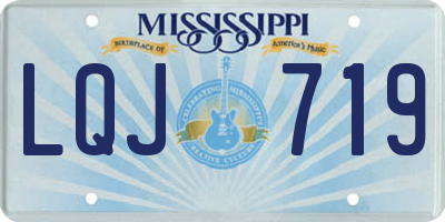 MS license plate LQJ719