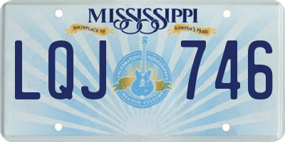 MS license plate LQJ746