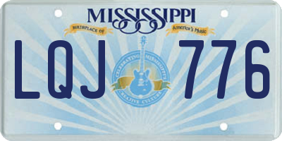 MS license plate LQJ776