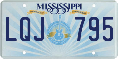 MS license plate LQJ795