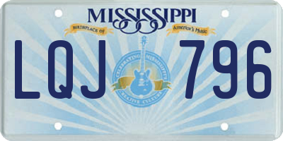 MS license plate LQJ796