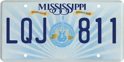 MS license plate LQJ811