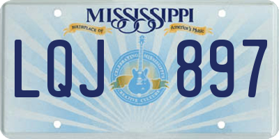 MS license plate LQJ897
