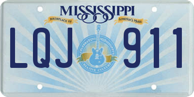 MS license plate LQJ911
