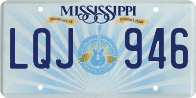 MS license plate LQJ946