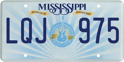 MS license plate LQJ975