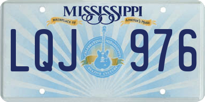 MS license plate LQJ976