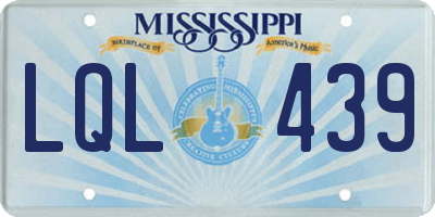MS license plate LQL439