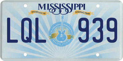 MS license plate LQL939