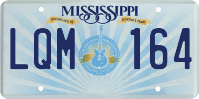MS license plate LQM164