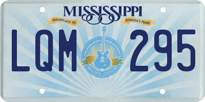 MS license plate LQM295