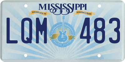MS license plate LQM483