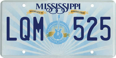 MS license plate LQM525