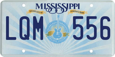 MS license plate LQM556