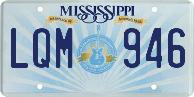 MS license plate LQM946