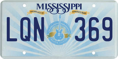 MS license plate LQN369