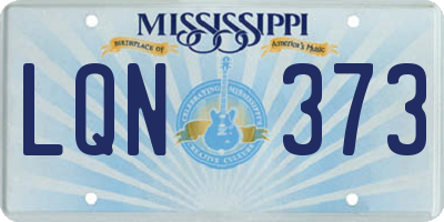 MS license plate LQN373
