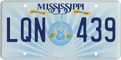 MS license plate LQN439