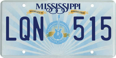 MS license plate LQN515