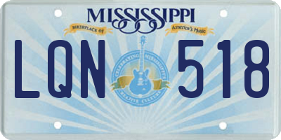 MS license plate LQN518