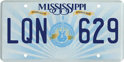 MS license plate LQN629